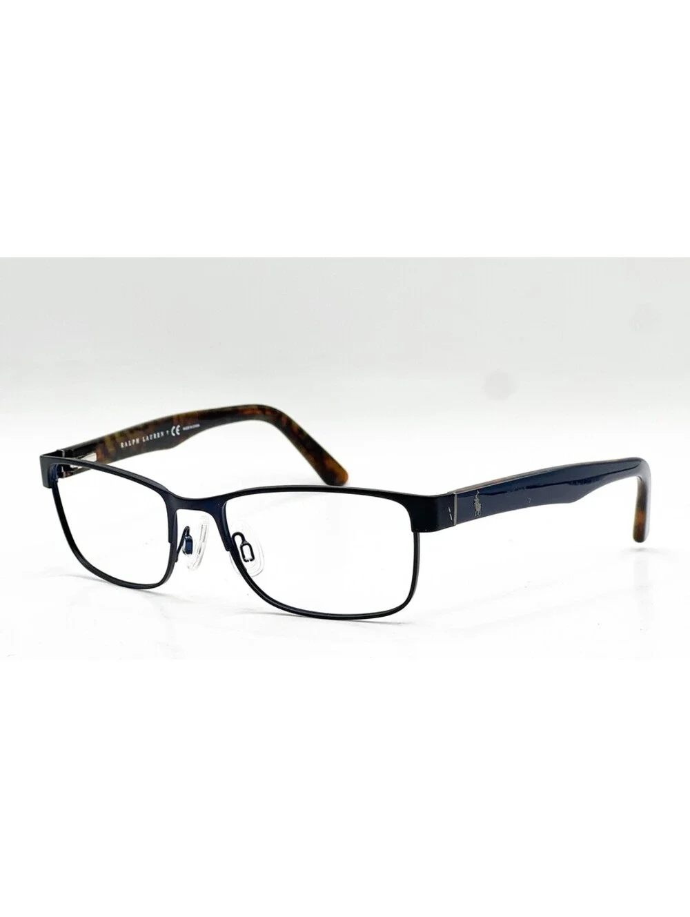 Ralph Lauren PH 1157 9303 Matte Navy Blue Rectangle Eyeglass Frames 53-17-145